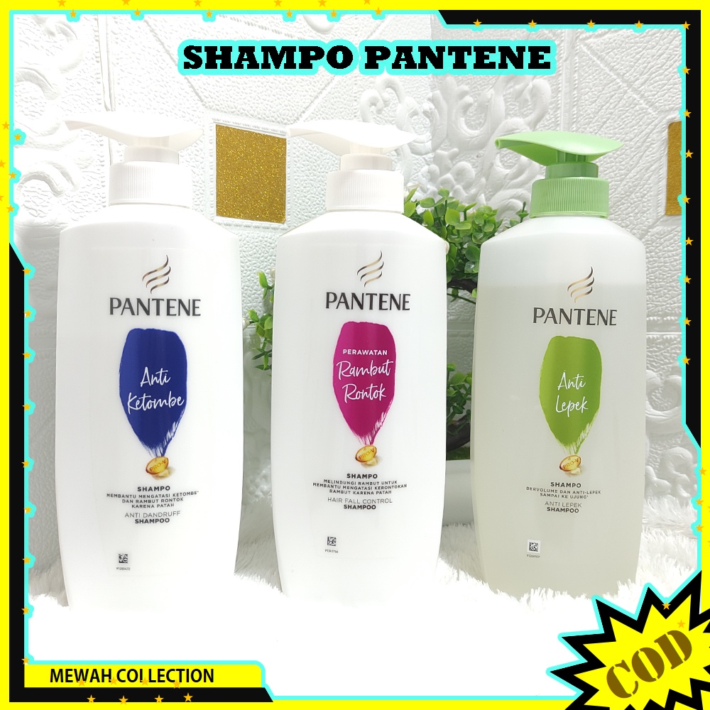 PANTENE Shampoo Anti Ketombe / Anti Rontok / Anti Lepek 400ml / 480 ml / Ukuran Jumbo Besar-1