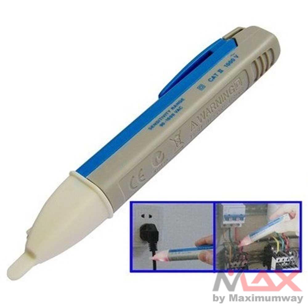 Test Pen listrik Non-contact AC Voltage Alert Detector 90V-1000V - VD02 Warna Biru