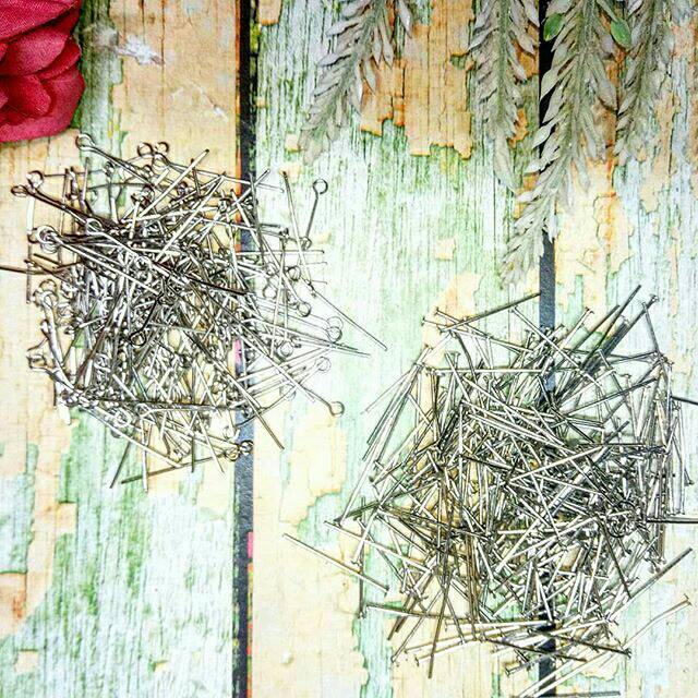 Headpin & Eyepin / Paku T & Paku 9 / Paku Mati & Paku Sambung / Paku & Jarum Aksesoris uk. 2cm & 5cm