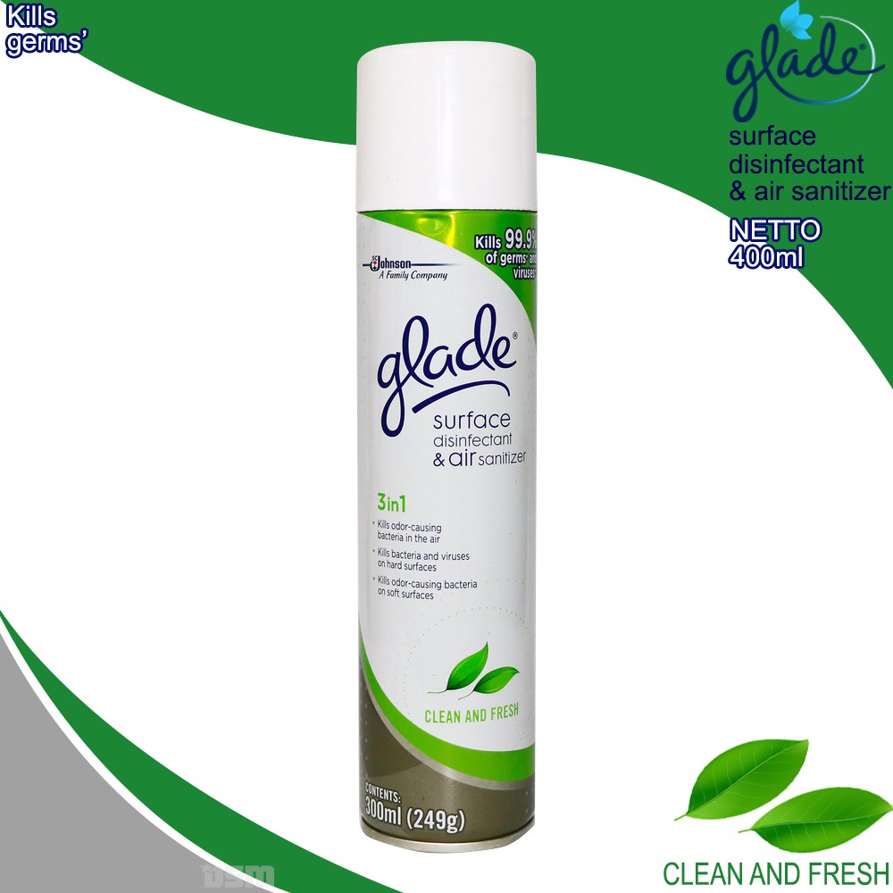 Glade 3in1 / Disinfektan Sekaligus Mengharumkan Ruangan Dan Kabin Mobil