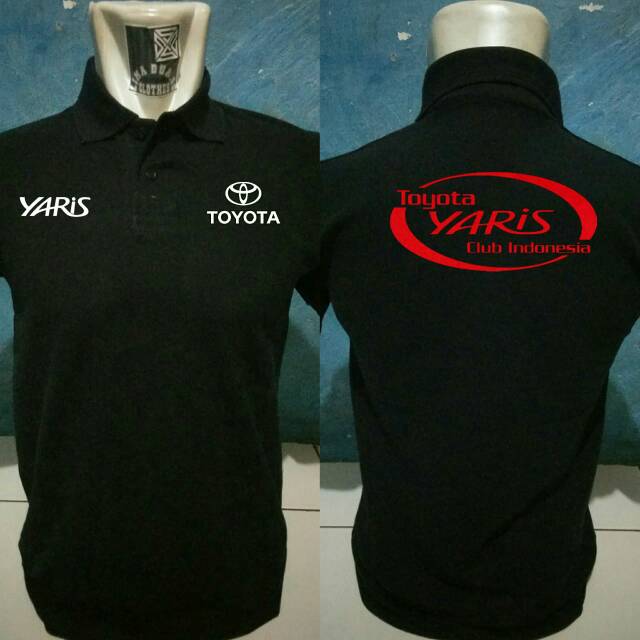 Toyota Yaris Club Polo Shirt Distro Kaos Kerah Lengan Pendek