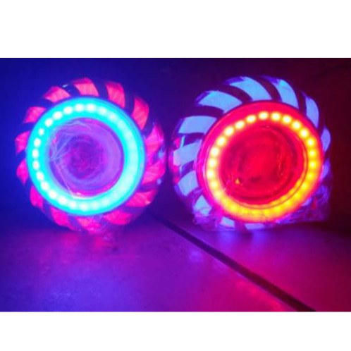 Lampu LED Projie Utama Motor Mobil Mini 2,5 inci Inch Projector 3 Mode VINYX U12 U14 U28 U29-2