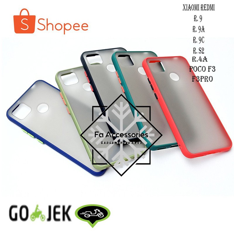 FA Phone soft Case Xiaomi Redmi 4a 9 9a 9c 9t c S2 Y2 poco M3 f3 f3pro pro casing shock proof