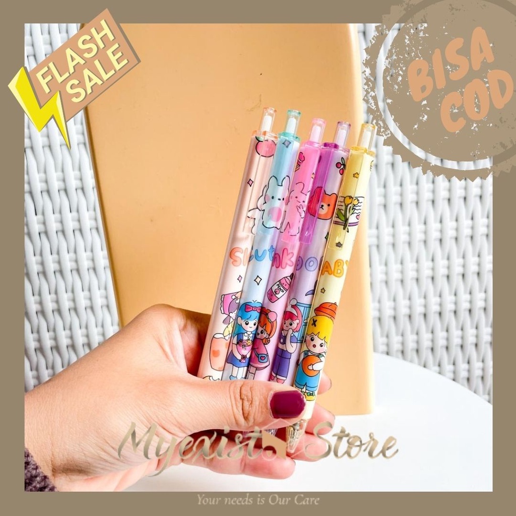 

pen cetek cewe lucu cute Alat Tulis Kantor perlengkapan sekolah kado unik lucu murah grosir ready jakarta bisa cod variant WARNA CREAM HIJAU PINK UNGU KUNING-IVN486