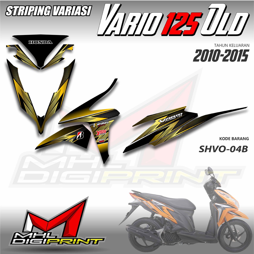 STIKER STRIPING VARIO 125 OLD - STIKER VARIO TECHNO 125 - SHVO 04