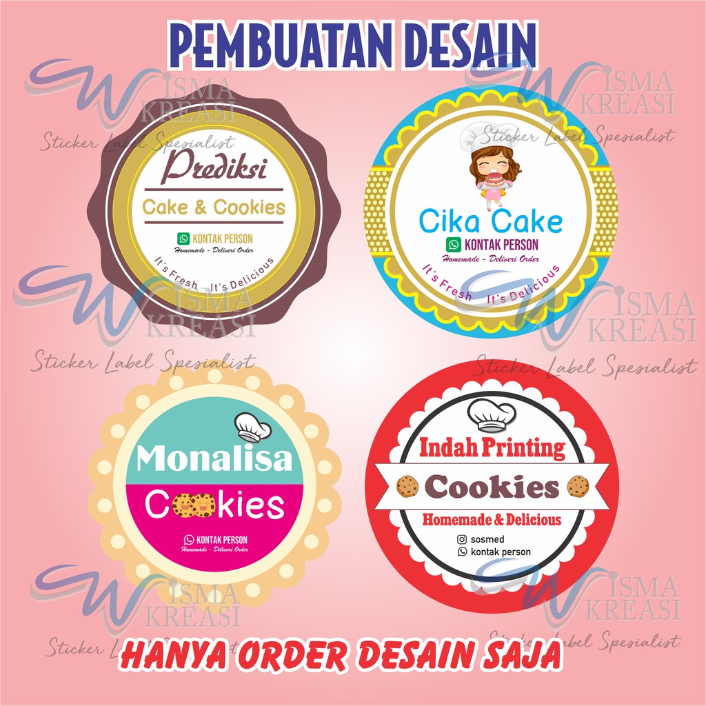 

Pembuatan Desain/Design Stiker Logo Produk Tanpa Cetak