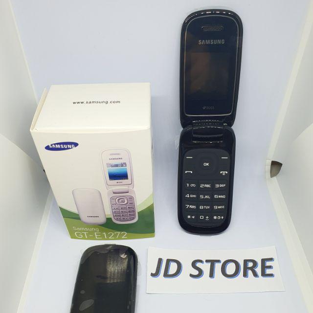 Hp samsung E1272  lipat caramel dual sim garansi distributor-GT-E1272 (BLACK)