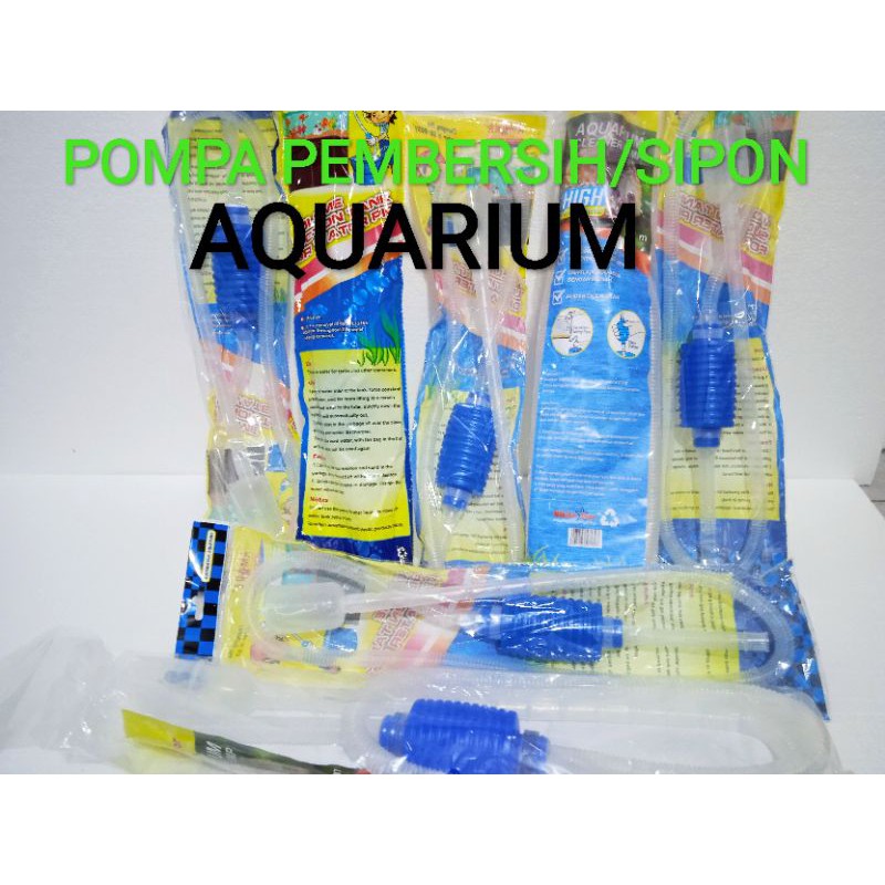 ALAT PENGURAS/PEMBERSIH AQUARIUM/LUBUKAN/KOLAM IKAN SIPON VACCUM AIR CLEANER PUMP