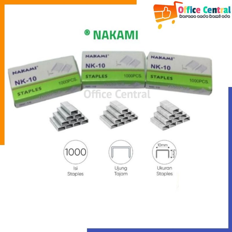 

Isi Staples Nakami NK-10 1 Pack 1000pcs