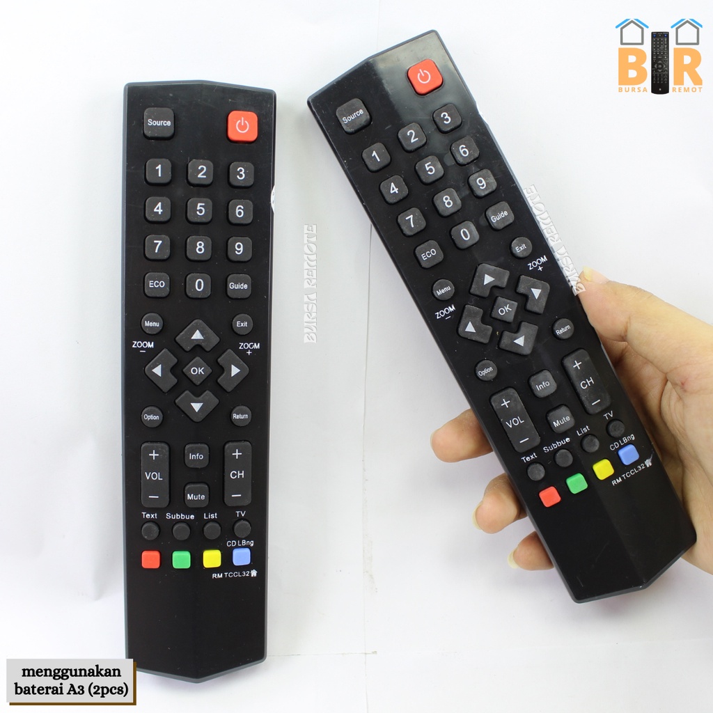 Remote remot TV TCL 32B3 LCD LED FHD Digital TV / DVB T2 40B3 32B3 Seri B3