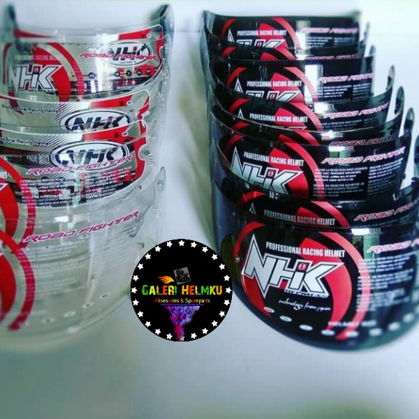 Flat Visor Nhk Gp1000 Smoke / Kaca Visor Nhk Gp1000 / Helm Nhk Gp1000