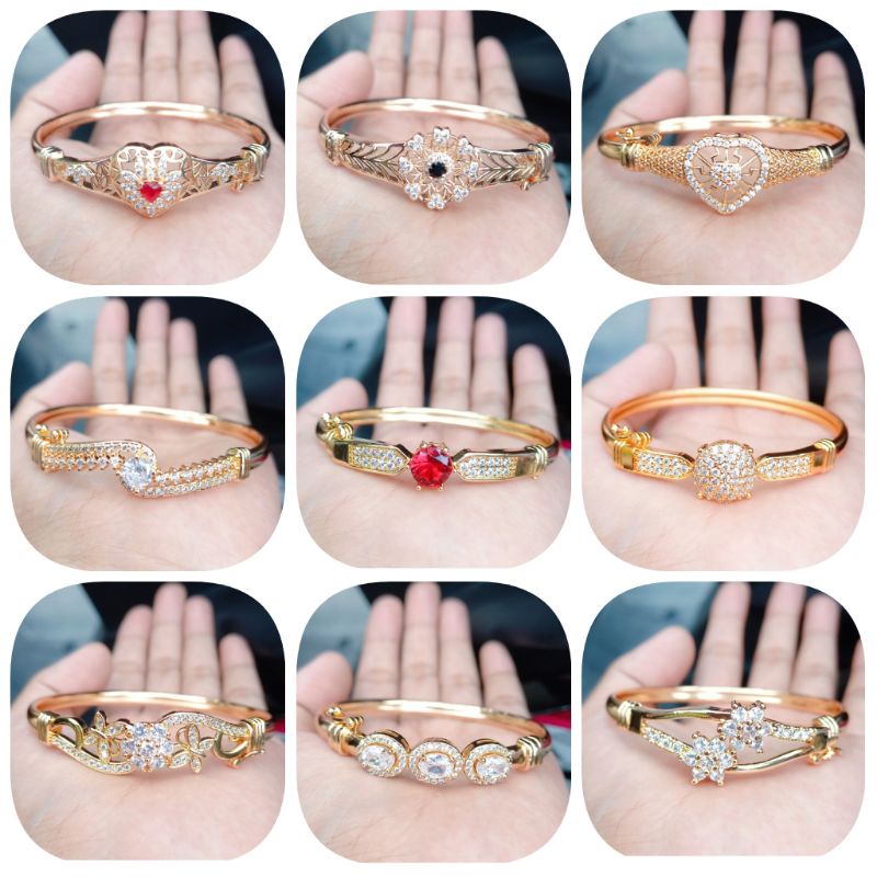 Gelang Bangle Permata Dewasa