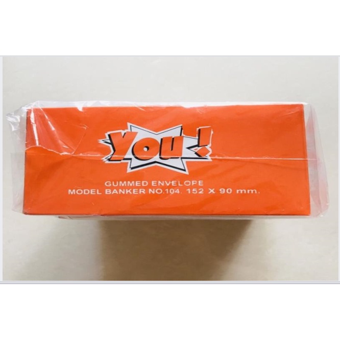 

Amplop Banker YOU Putih 90 x 152mm / Amplop Polos YOU Kondangan / Polos YOU