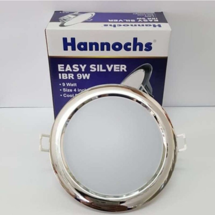 LAMPU Hannochs Downlight LED Easy IBR Silver 7 Watt - 15 WATT