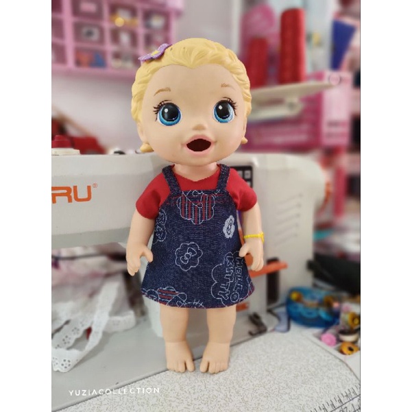 Yuzia F - Frisca (TIDAK TERMASUK BONEKA) baby alive overall jeans baby meychan doll baby lovely