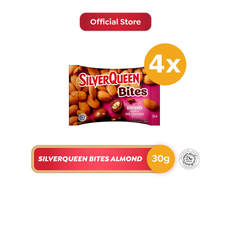 

Silverqueen Bites Almond 30 g x 4 pcs