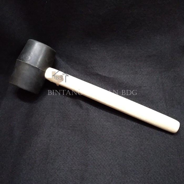 PALU KARET GAGANG KAYU 32 Oz 90 mm  RUBBER HAMMER 32Oz 90mm