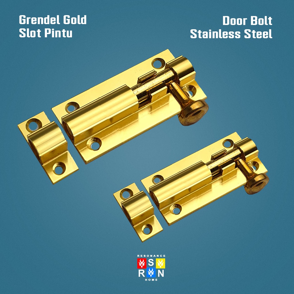 Slot Pintu Kuning 3&quot; l Jendela Plat Tebal Grendel 3 Inch Inci l Barel Bolt Resonance Home