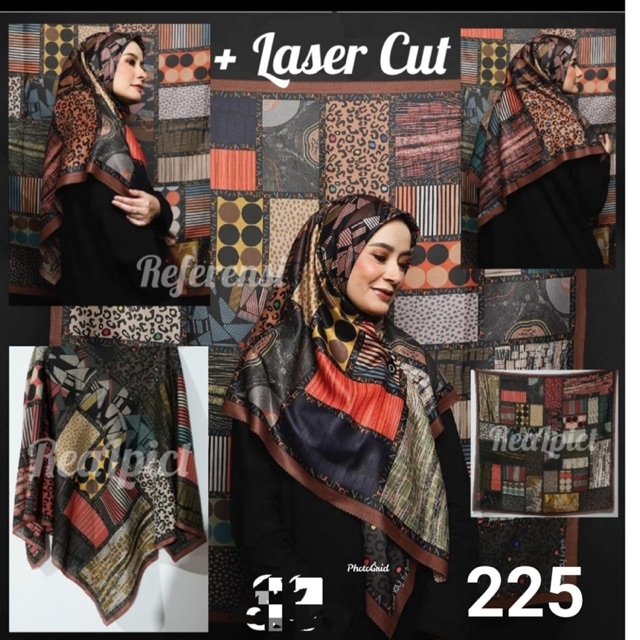 Voal motif lasercut