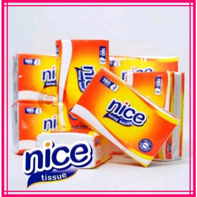 Tissue tisu Nice facial 180 tissue sheet 2 ply