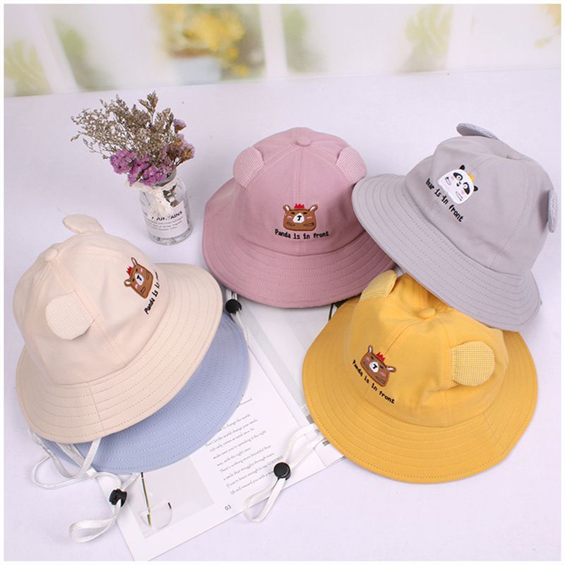 Topi Bucket Hat Anak Laki Perempuan Import Topi Nelayan Musim Panas Ala Korea Fashion Anak