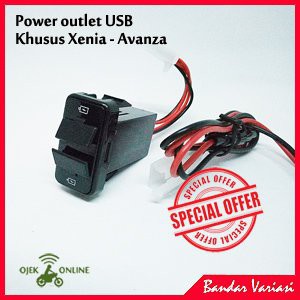 POWER OUTLET USB AVANZA ‐ XENIA- AKSESORIS INTERIOR MOBIL