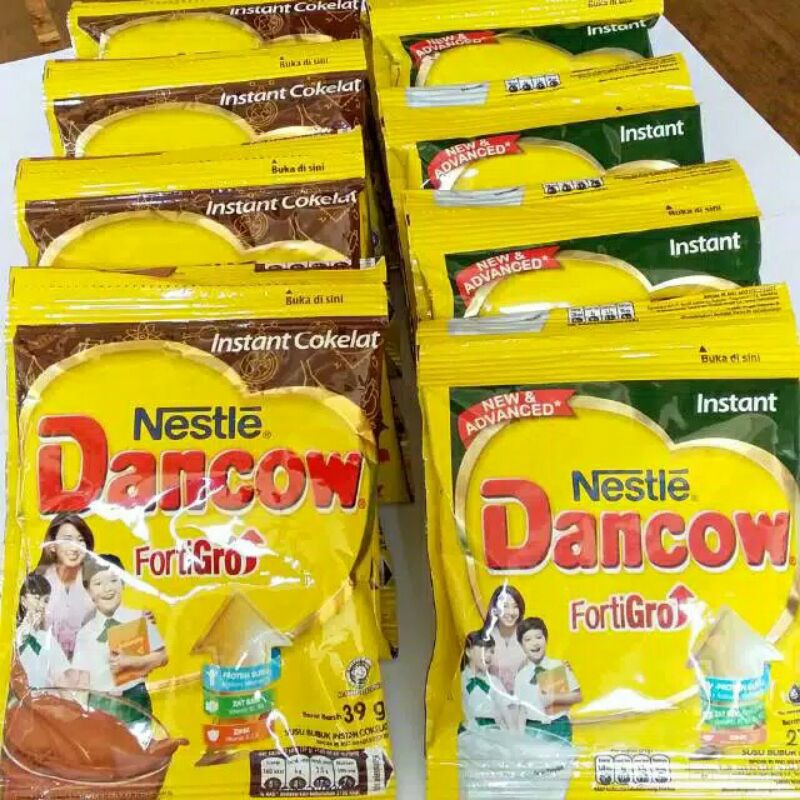 

Susu Dancow Instant Sachet Putih 27gr / Coklat 39gr