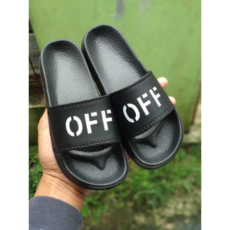 CUCU GUDANG!!! Sandal off-white kids, Sandal anak slides, Sandal kids off-white, Sandal anak slip on