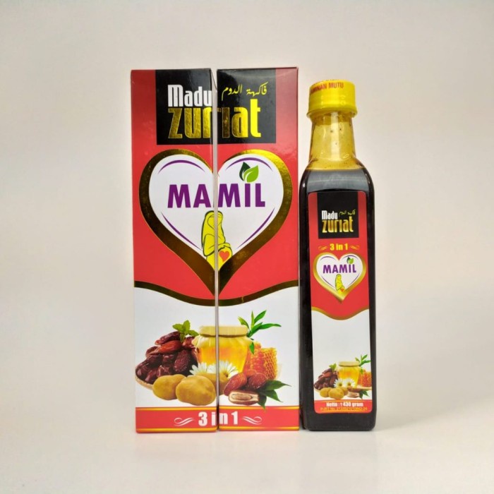 Madu Zuriat 3 in 1 430 gram Madu, Zuriat, Sari Kurma Madu Khusus Program Kehamilan