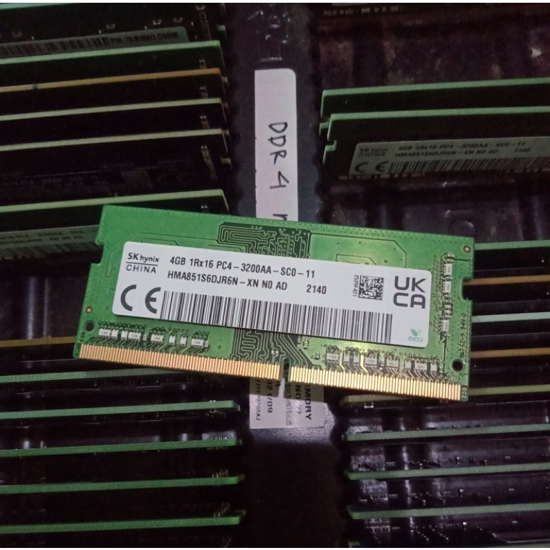 Sodimm ram memory laptop Skhynix 4gb ddr4 pc4 3200aa 3200mhz
