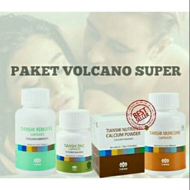 VOLCANO SUPER // STAMINA PRIA DEWASA TIENS // ASLI // SEGEL RESMI TIENS
