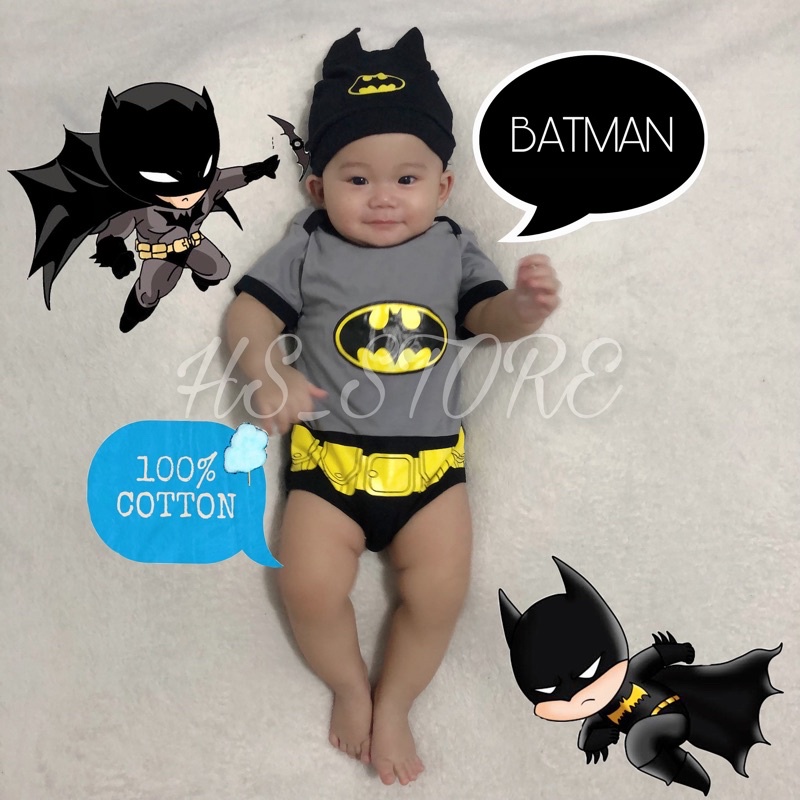 HARGA GROSIR ! JUMPER BATMAN BABY / BAJU BAYI / BAJU BABY / JUMPER BAYI / KOSTUM BAYI TERMURAH !