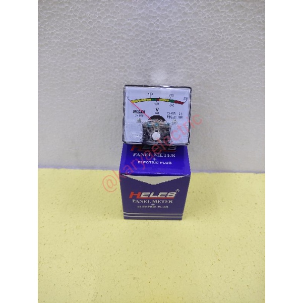VOLTMETER PANEL METER COLOK ANALOG HELES CR-848 CR 848 ORIGINAL