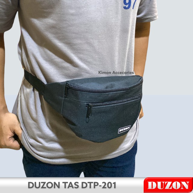 DUZON TAS DPT201 TAS HP SELEMPANG PINGGANG TAS CASUAL UNISEX BAG TAS SEPEDA BIKER