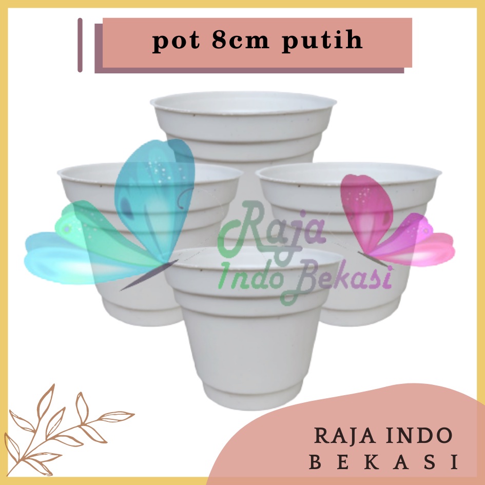 Pot 8cm Putih Garden Of Love Ice Cream Es Krim 8 Cm Pot Plastik Tanaman Benih