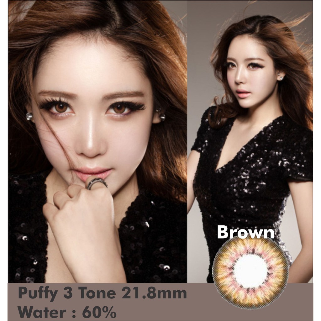 Softlens Baby Color Puffy 3 Tones Brown