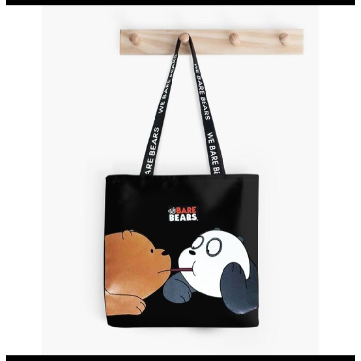 (RESLETING) NUDIE BAG / TOTE BAG KANVAS BESAR BAHAN TEBAL LEMBUT MURAH BISA COD ANIMAL