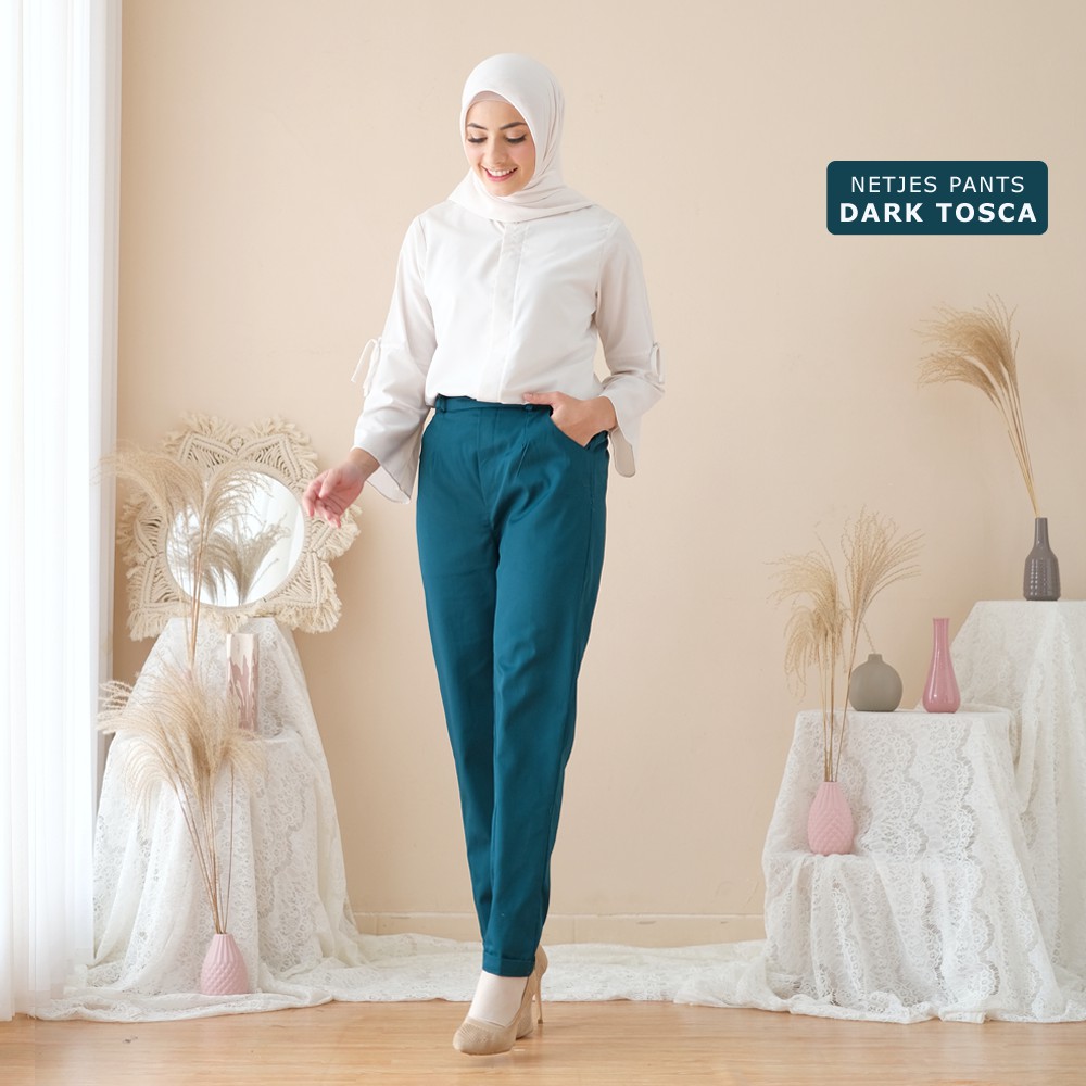 COD - M, L, XL, XXL ORIGINAL Celana Panjang Wanita - NETJES Pants SKU COLOR 2 of 2