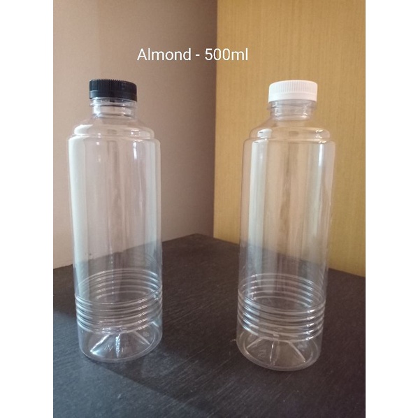 botol plastik 500ml / botol plastik 500 ml/botol almond 500 ml