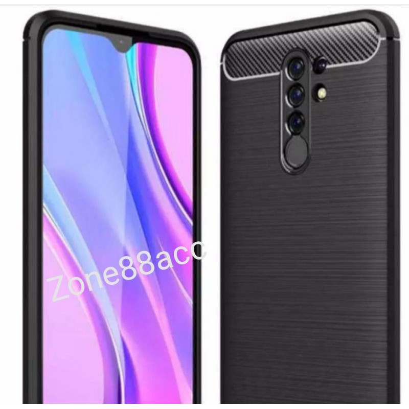 Redmi 9 Silicon Case Softcase iPAKY Carbon Casing Cover TPU