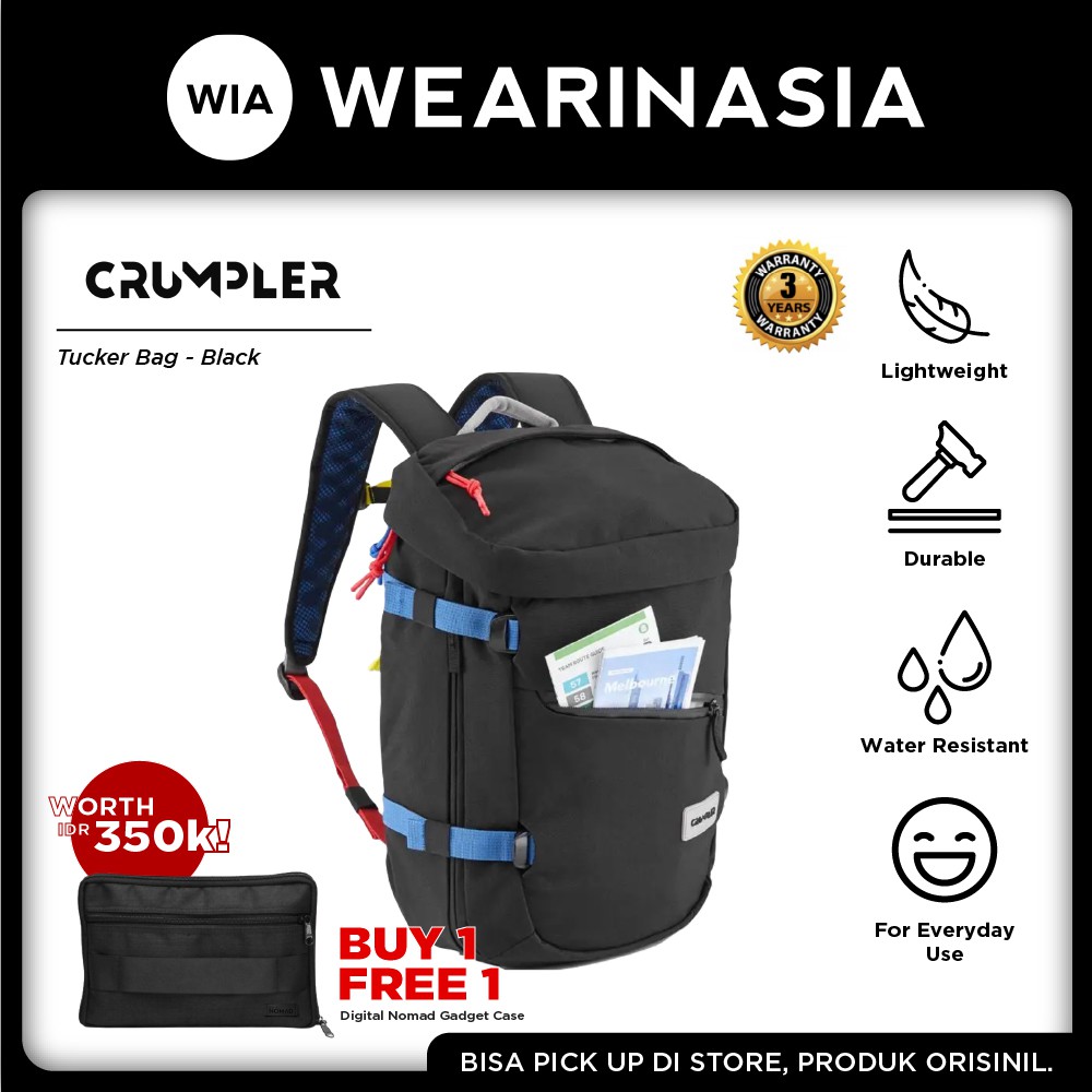 Crumpler Tucker Bag Original Backpack Tas Ransel Pria Wanita