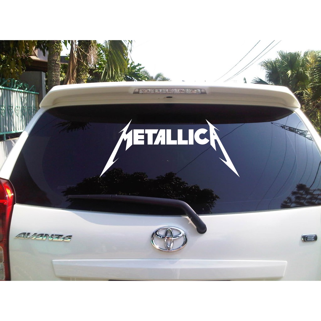 Sticker Mobil Cutting Vinyl Reflektif Metallica Grup Band Rock Shopee Indonesia
