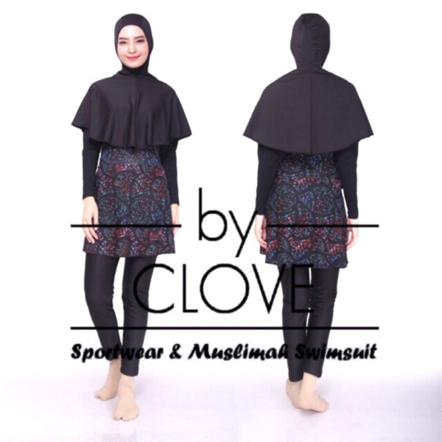 New!! Baju Renang Muslimah Dewasa Hijab Panjang Berbagai Motif Cantik