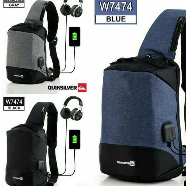 TAS SELEMPANG PRIA IMPORT QUIKSILVER W7474