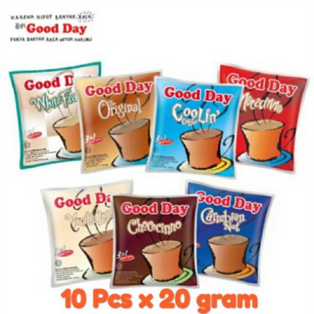 

KOPI GOOD DAY 10 SACHET 20Gr