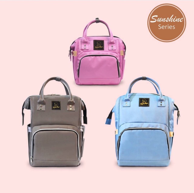 Tas Bayi Supermom Sunshine Series- Tas Popok /Moms Bag/Diaper Bag/Tas serba guna/Perlengkapan Bayi