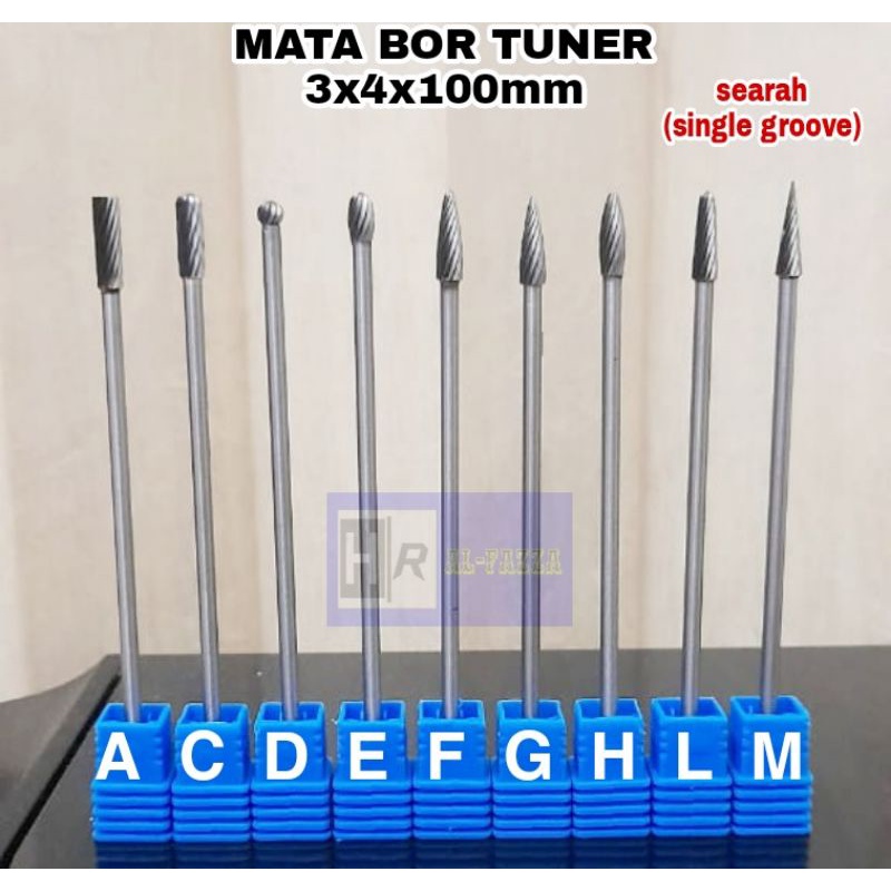 MATA BOR TUNER CUN 3X4MM PANJANG 100MM TUNGSTEN CARBIDE MURAH