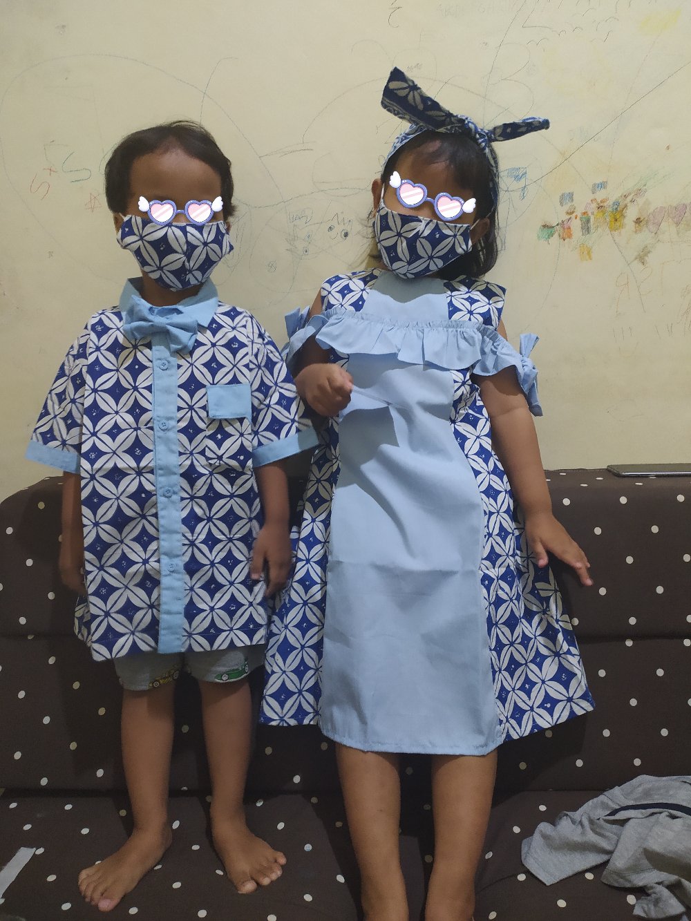 Baju Kemeja Seri Agra Hem Batik Anak  6 Bulan 1 2 3 4 5 6 7 8 9 10 11 12 Tahun Keneshkids