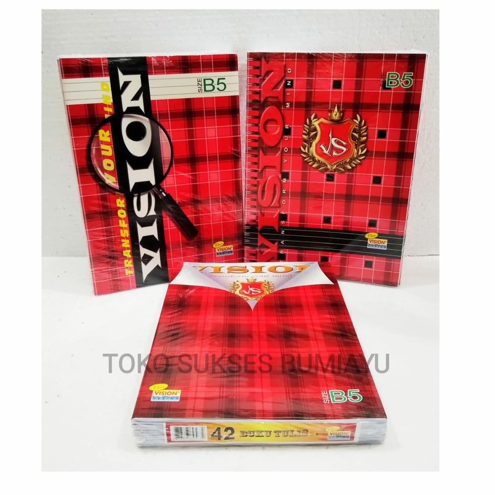 

(F6I9) ★ PROMO Buku Tulis Vision 42 Lembar Buku Tulis Vision 32 38 58 lembar (pack) //Produk@bagus