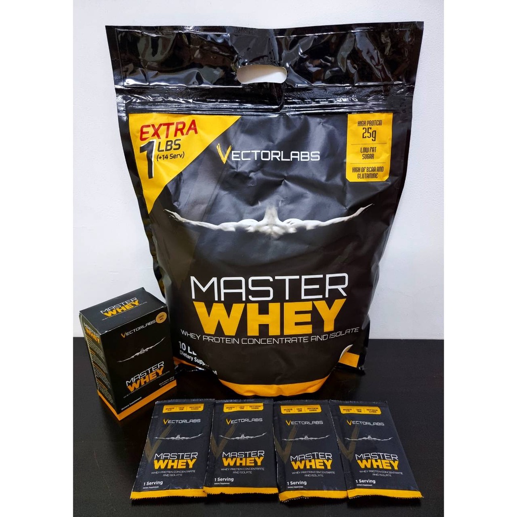 Master Whey Vectorlabs 1 sachet 32 grams SASET SACHETS ECER ECERAN TESTER SATUAN AMPLE SAMPEL SERVIN